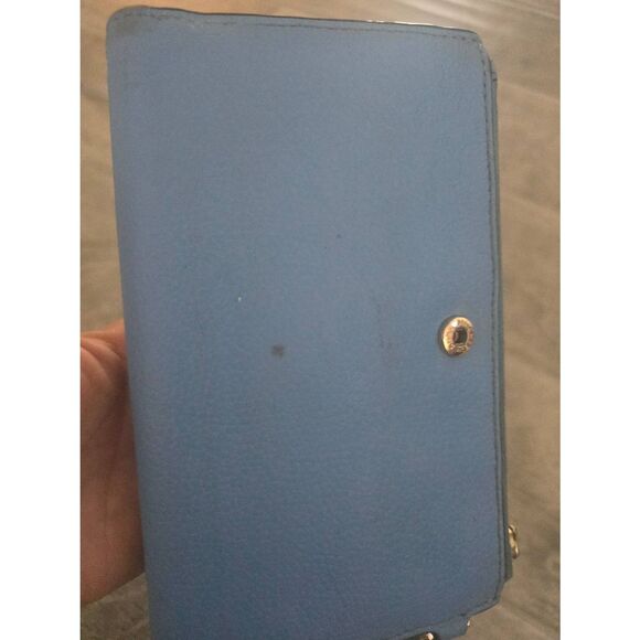 Michael Kors Blue Adele Leather Smartphone Wallet Wristlet - Picture 11 of 14